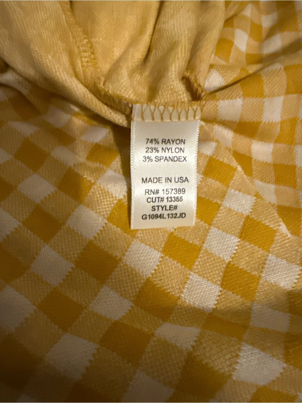 NWT Altar'd State Yellow Gingham Two Piece Set Crop Top Mini Skirt Co-Ord S - Picture 8 of 16